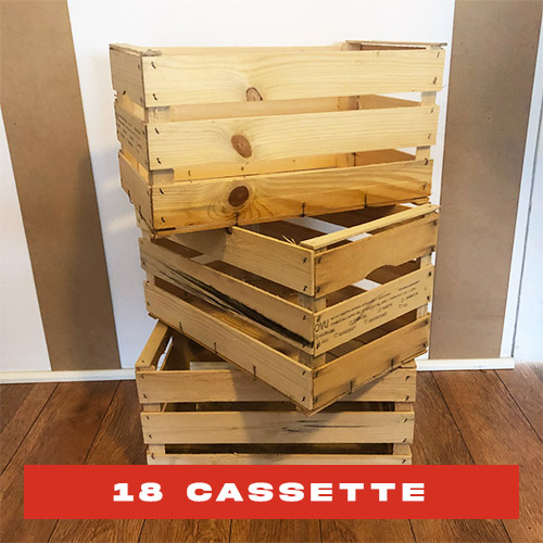 18 Cassette di legno Frutta (SET) – Cassette di Legno, Vintage, Classiche